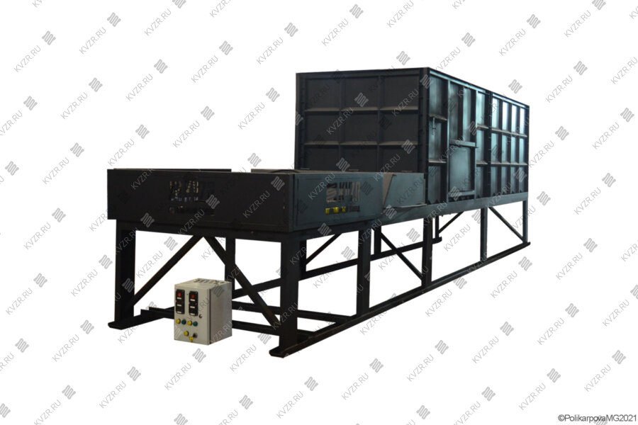 Механизированный бункер склад для опилок объемом 8 м³