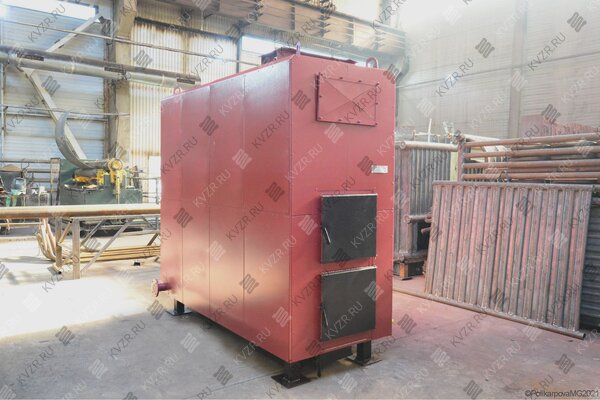 Котел 0.35 МВт на дровах с длинной топкой