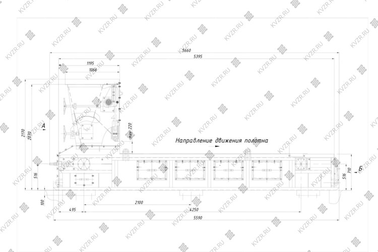 Топка с ленточным полотном ТЛПХ-1.4/4.0 чертеж