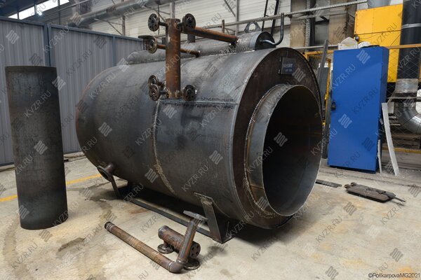 Газовый парогенератор 1600 кг в час 130 С изготовление