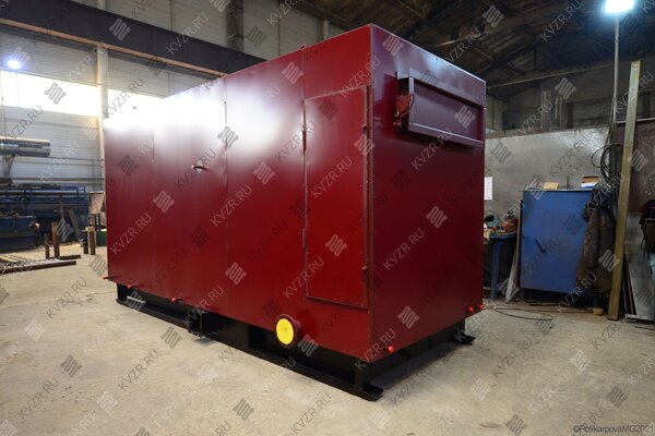 Котел 0.5 МВт на древесных отходах для отопления